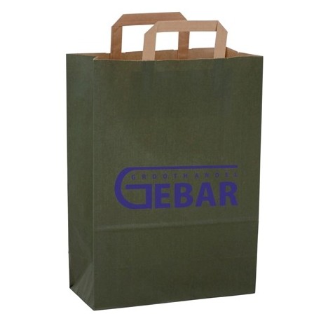 Indkøbspose i papir 22x28x10cm