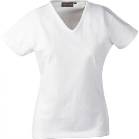 Dame t-shirt, v-hals, 200g/m2