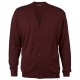 Men's cardigan-Regular Fit-Bordeaux