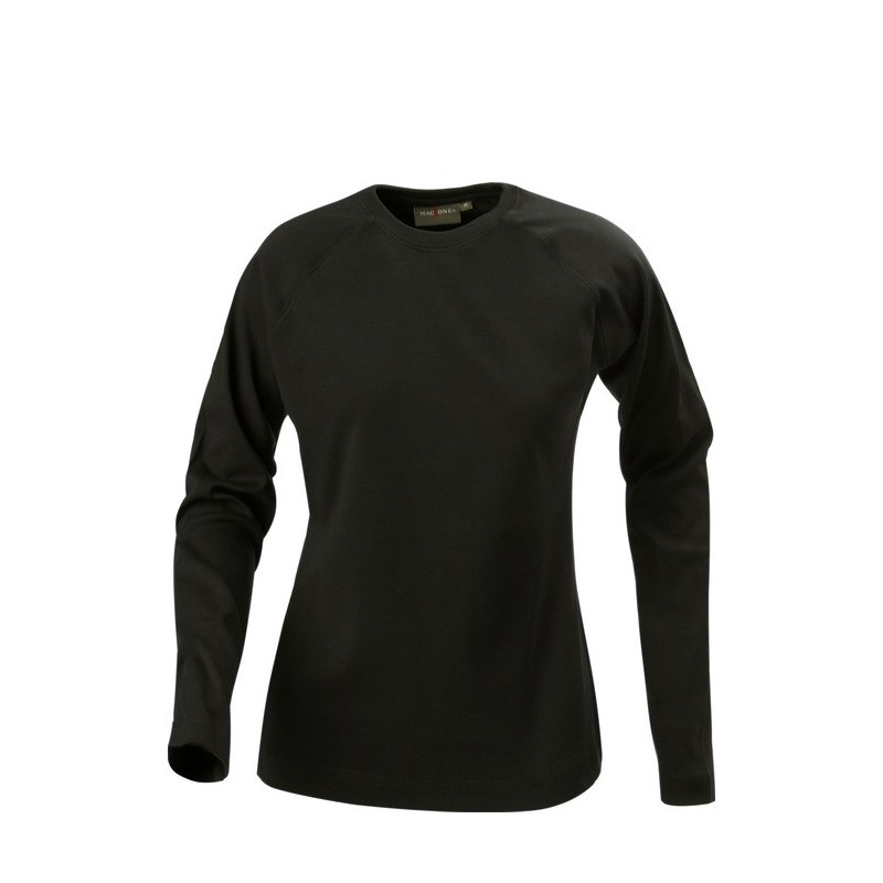 MacOne dame t-shirts med lange ærmer - med logo reklame tryk