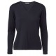 Dame v-hals Pullover Navy