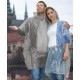 Regn poncho i plastpose,