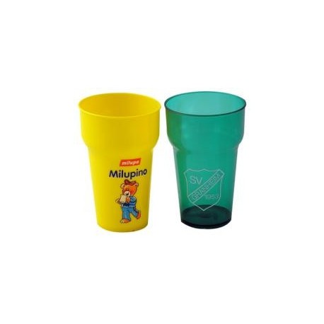 Stabelbare brudsikre kunststof glas, 0,2 ltr,