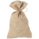 Jute sække 26x16cm. Med eller uden chokolade, karameller, bolcher mm