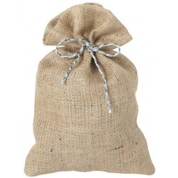 Jute sække 32x20cm. Med eller uden gaver