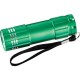 Gaveæske indeholdende 3 batterier samt aluminium lampe 