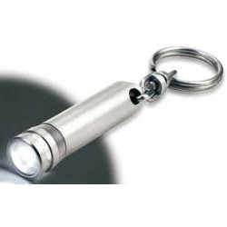  Lampe med hvidt LED lys og nøglering.