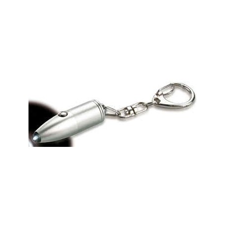 mini metal lommelampe med nøglevedhæng 