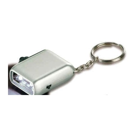 Dynamo ABS lampe med nøglering.