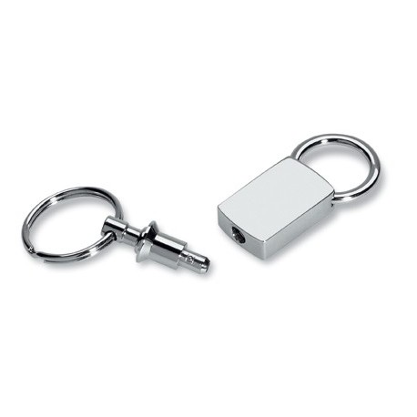 Luxus metalnøglevedhæng med extra ring