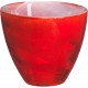 Smukke glasskåle i flere farver.