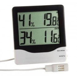 Elektronisk termometer og hygrometer