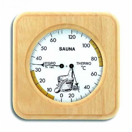 Sauna thermometer og hygrometer