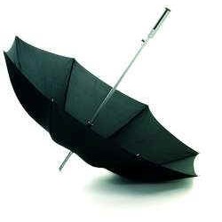 Stormsikker automatisk aluminiums paraply. 105cm Ø