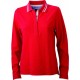 Dame poloshirt med lange ærmer