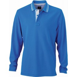 Dame poloshirt med lange ærmer