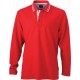 Dame poloshirt med lange ærmer