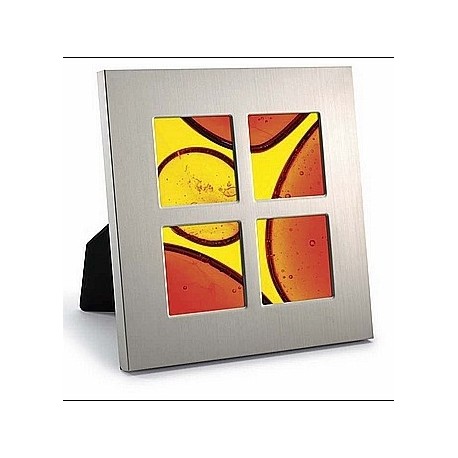 Aluminium fotoramme til 4 fotos