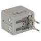 Rejse adaptertil lysnettet med universalstik + USB
