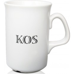Krus, blank stentøj med drypkant, 27cl