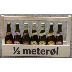 ½ meter øl (7 flasker) i "snedker værktøjskasse"