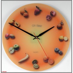 Vægure 25cm Ø, med reklame