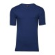 V-hals t-shirt med logo tryk