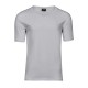 V-hals t-shirt med logo tryk