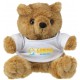 Stor bamse med hvid t-shirt. 22x19cm