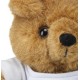 Stor bamse med hvid t-shirt. 22x19cm
