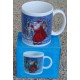 Porcelænkrus med julemotiv