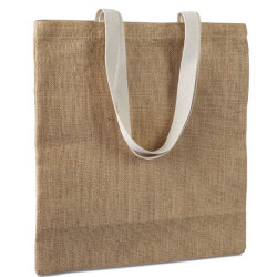 Indkøbstasker i økologisk jute 38x40cm, 7264A30