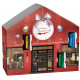 Chokolade julekalender 16x15x7cm asva89