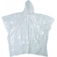 Tynd transparent eengangs poncho,