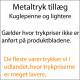 Metaltryktillæg kuglepenne + lightere