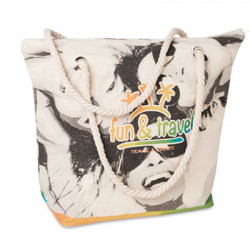 Canvas strandtaske 48x38x17cm, 8202A30