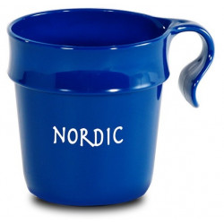Stabelbart plast krus med logo, 4480Fa255
