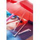 Strandparasol med teleskop metal skaft,
