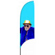 Strandflag, reklameflag, logoflag