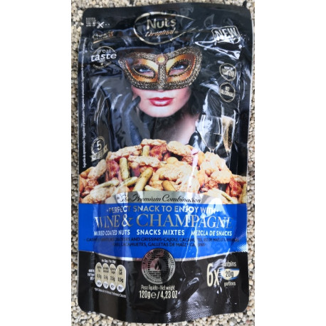 Snacks, til vin og champagne, øl, gin 