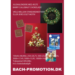 Barry Callebaut chokolade Julekalender A4, 505400A120