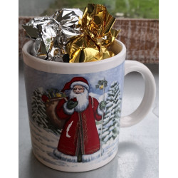 Porcelænkrus med julemotiv