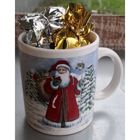 Porcelænkrus med julemotiv