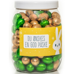 Påskegave glas med 385-400g marcipanæg 52014A33