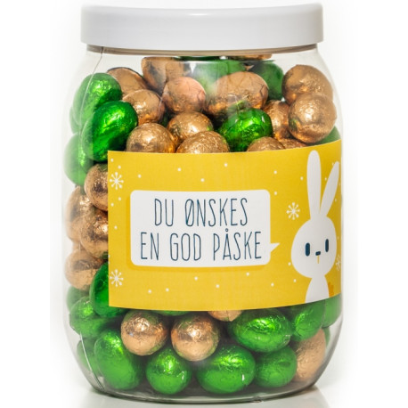 Påskegave glas med 385-400g marcipanæg 52014A33