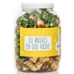Påskegave glas med 385-400g marcipanæg 52014A33