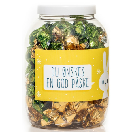 Påskegave glas med 385-400g marcipanæg 52014A33