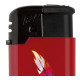 Genopfyldelig elektronisk lighter med logo. FlameClub lightere