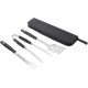 Barbecue grillsæt, rustfri stål i etui, 604078A09