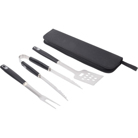 Barbecue grillsæt, rustfri stål i etui, 604078A09